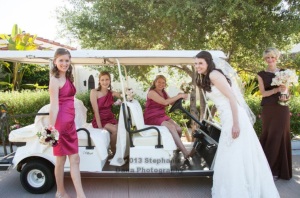 girls golf cart